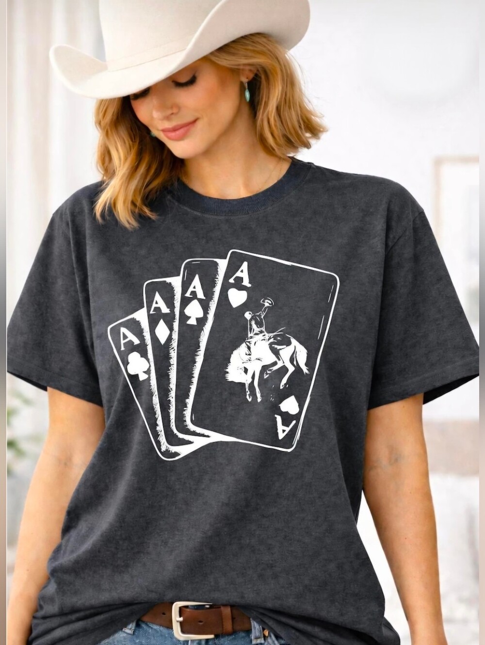 Next Level Apparel Charcoal Crewneck Tee with Yellow Undershirt Peek